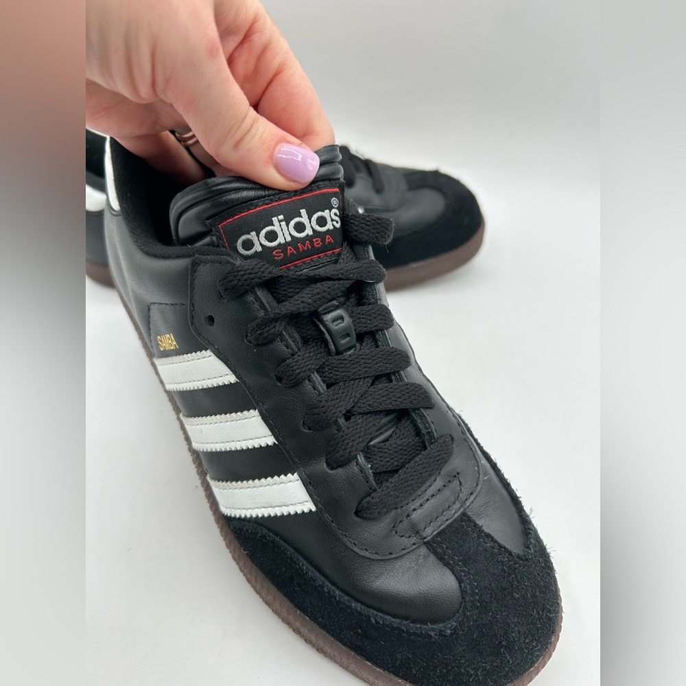 NEW Adidas Samba OG Mens size 4.5 Classic Black Suede Leather soccer sneakers - Picture 4 of 13